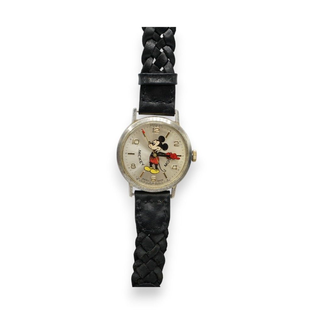Disney Bradley‎ Mickey Mouse Commerative Series 50 Years Wind Up  Watch